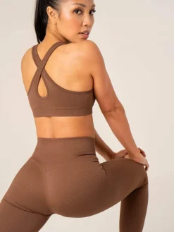 Women Ryderwear Sports Bras|Womens Seamless | Circuit Rib eae port Bra