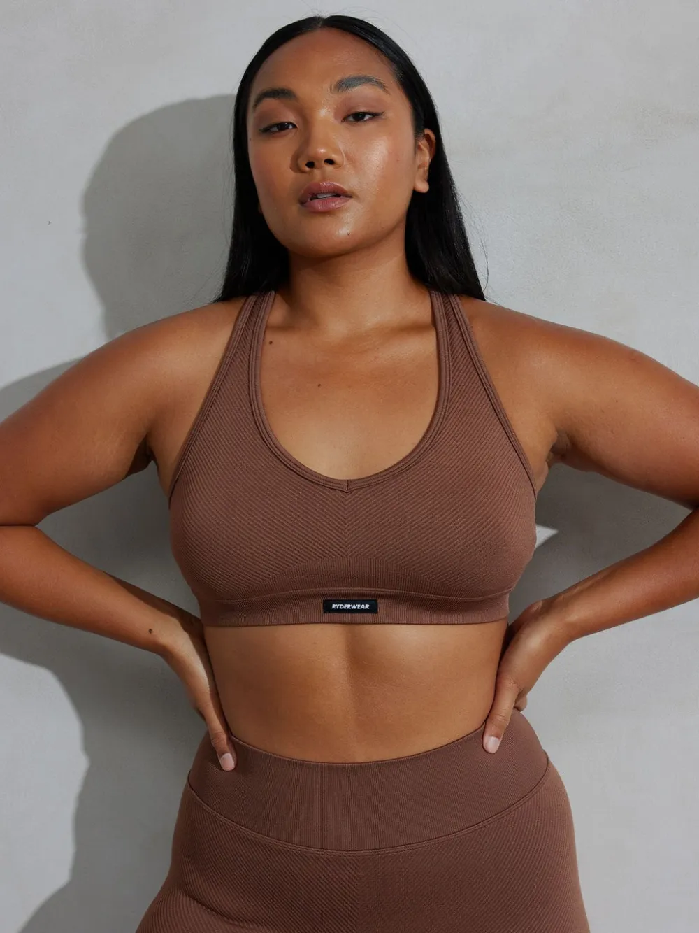 Women Ryderwear Sports Bras|Womens Seamless | Circuit Rib eae port Bra