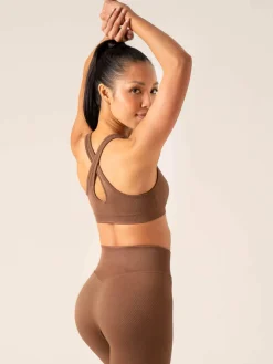 Women Ryderwear Sports Bras|Womens Seamless | Circuit Rib eae port Bra