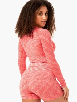 Women Ryderwear Tops|Womens Seamless | Evove eae ong eeve Top