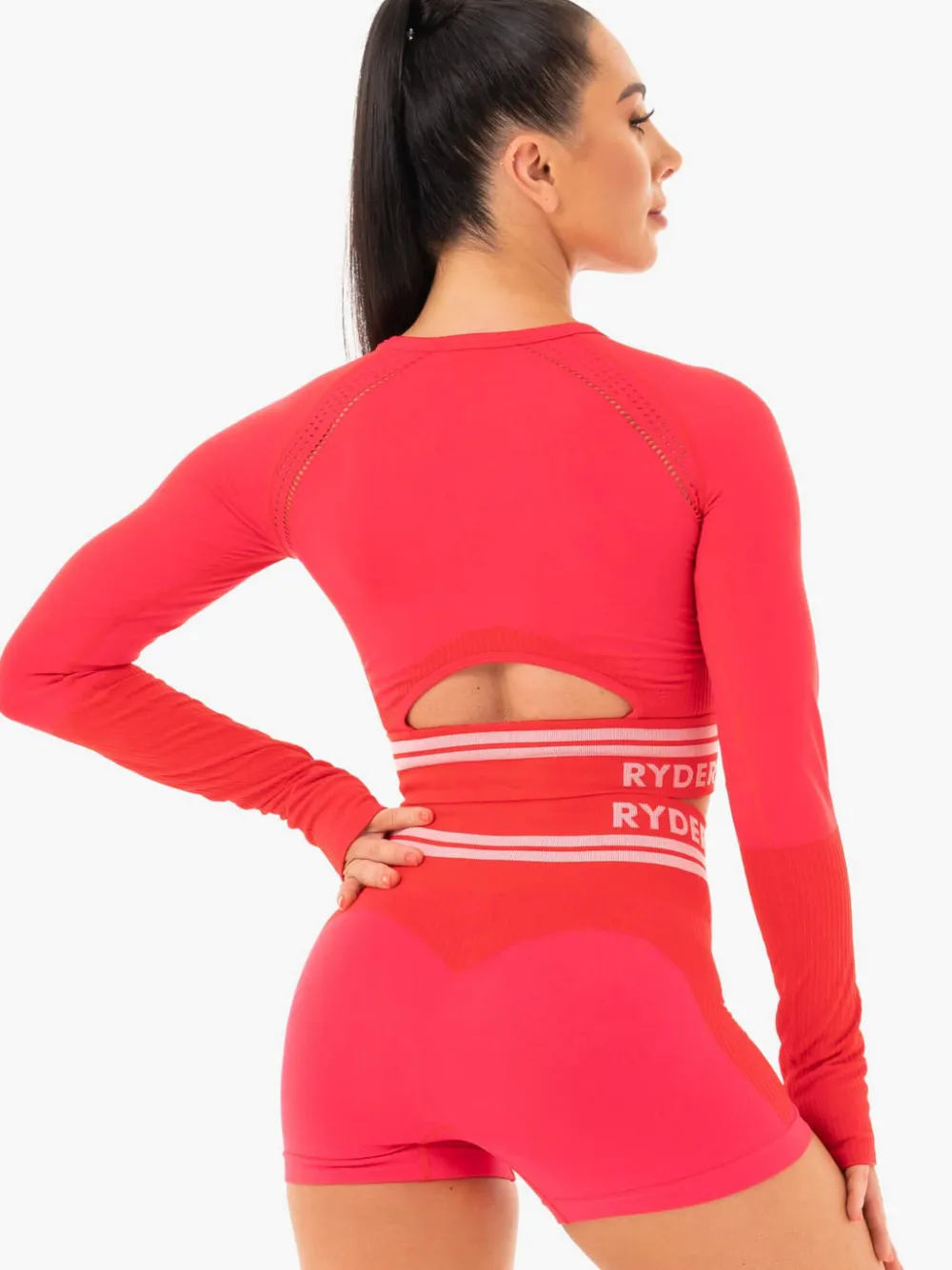 Women Ryderwear Tops|Womens Seamless | Freetye eae ong eeve Crop