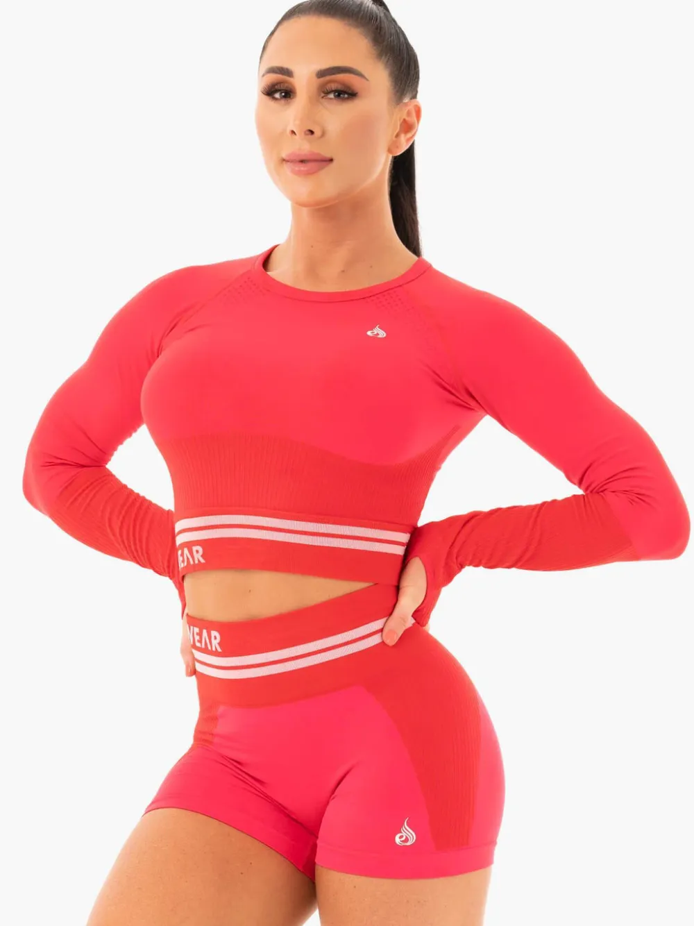 Women Ryderwear Tops|Womens Seamless | Freetye eae ong eeve Crop