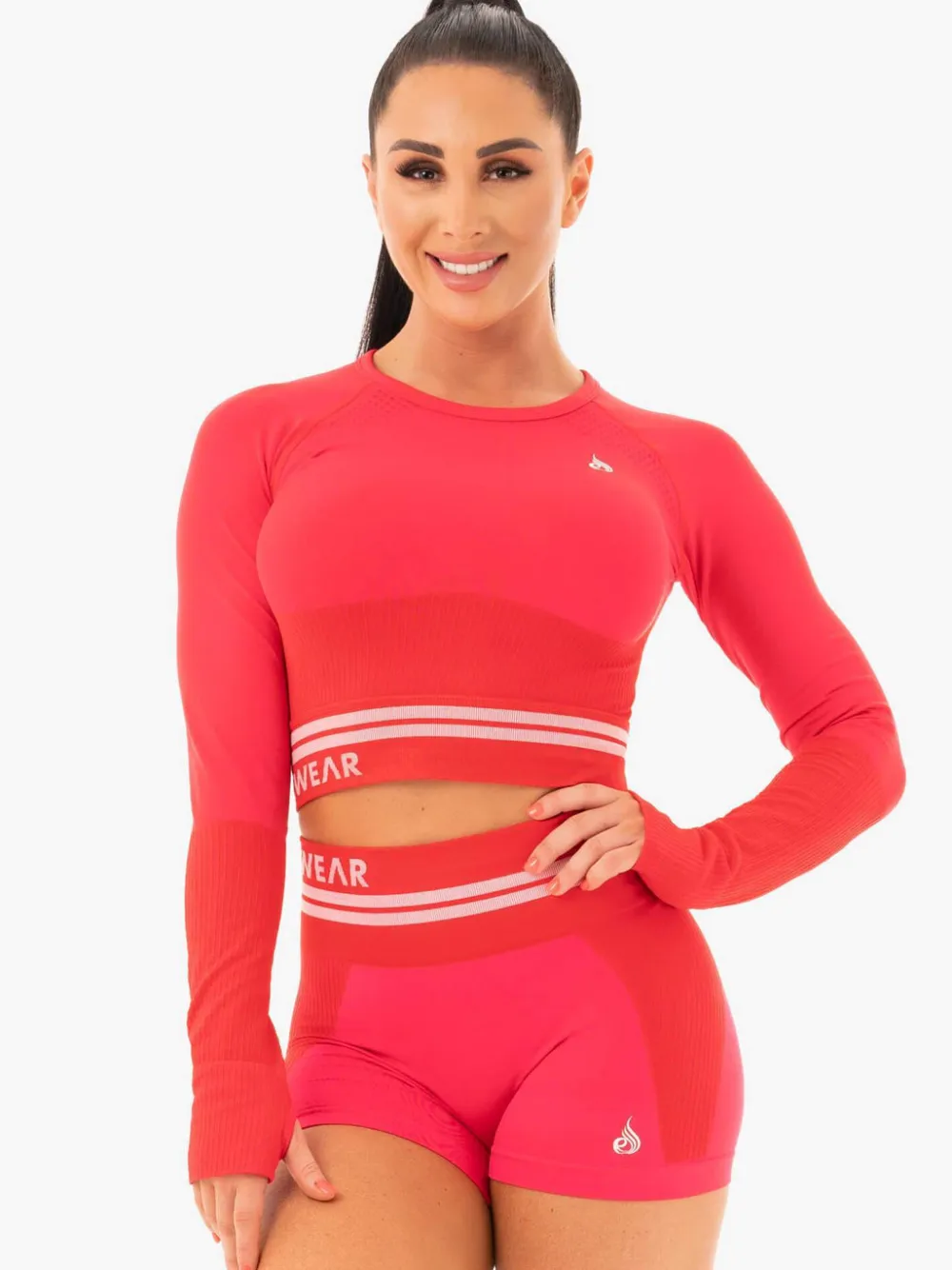 Women Ryderwear Tops|Womens Seamless | Freetye eae ong eeve Crop