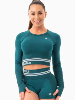 Women Ryderwear Tops|Womens Seamless | Freetye eae ong eeve Crop