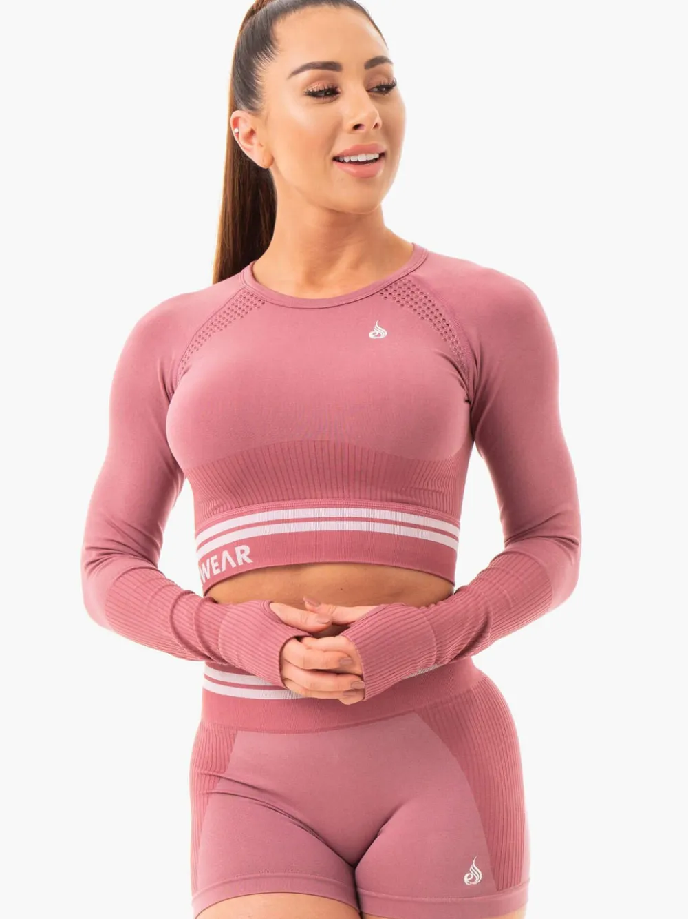 Women Ryderwear Tops|Womens Seamless | Freetye eae ong eeve Crop