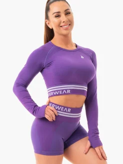 Women Ryderwear Tops|Womens Seamless | Freetye eae ong eeve Crop