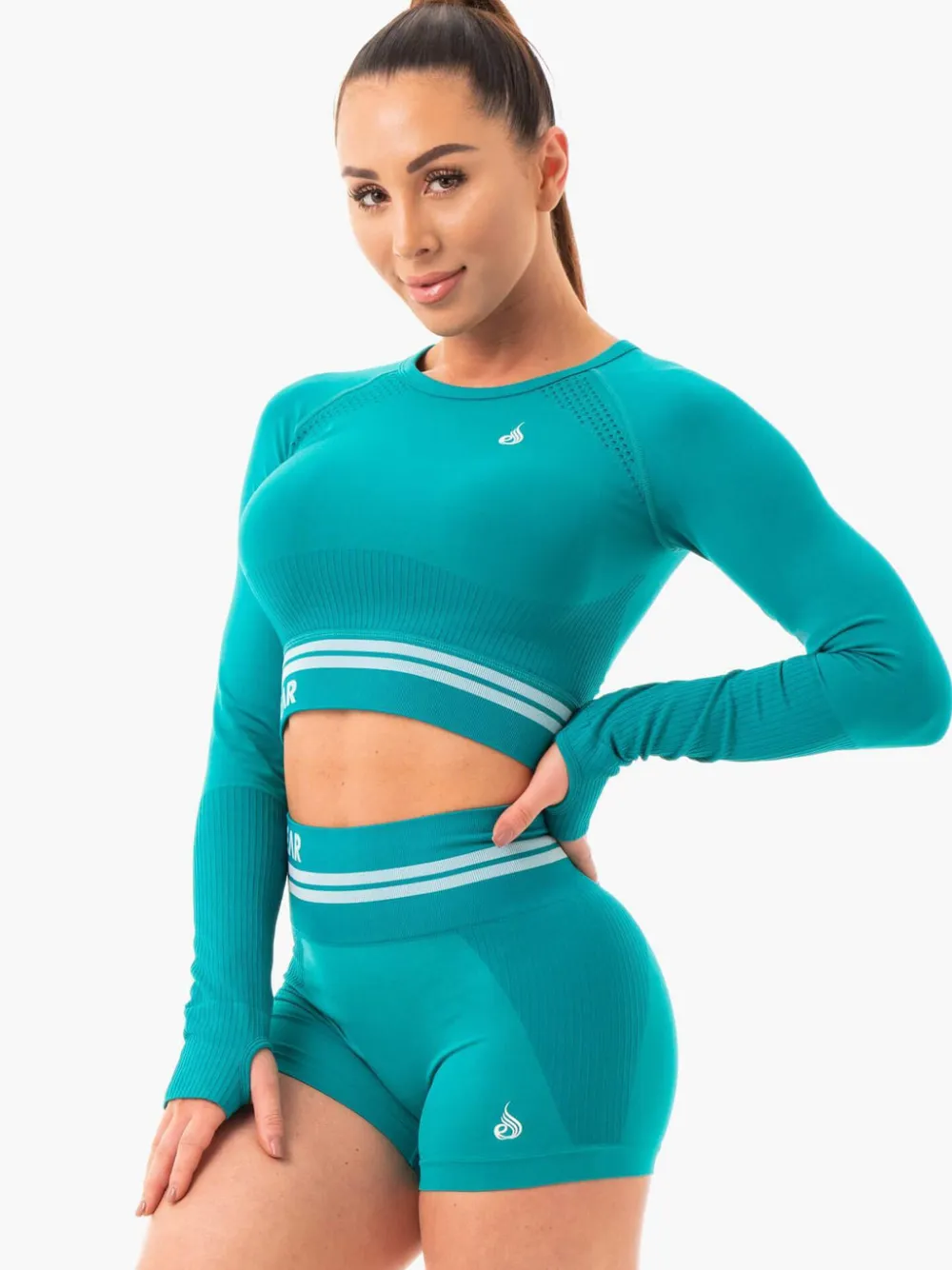 Women Ryderwear Tops|Womens Seamless | Freetye eae ong eeve Crop