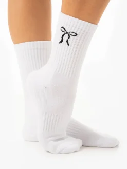 Women Ryderwear Socks|Socks | Pilates Bow Crew Socks