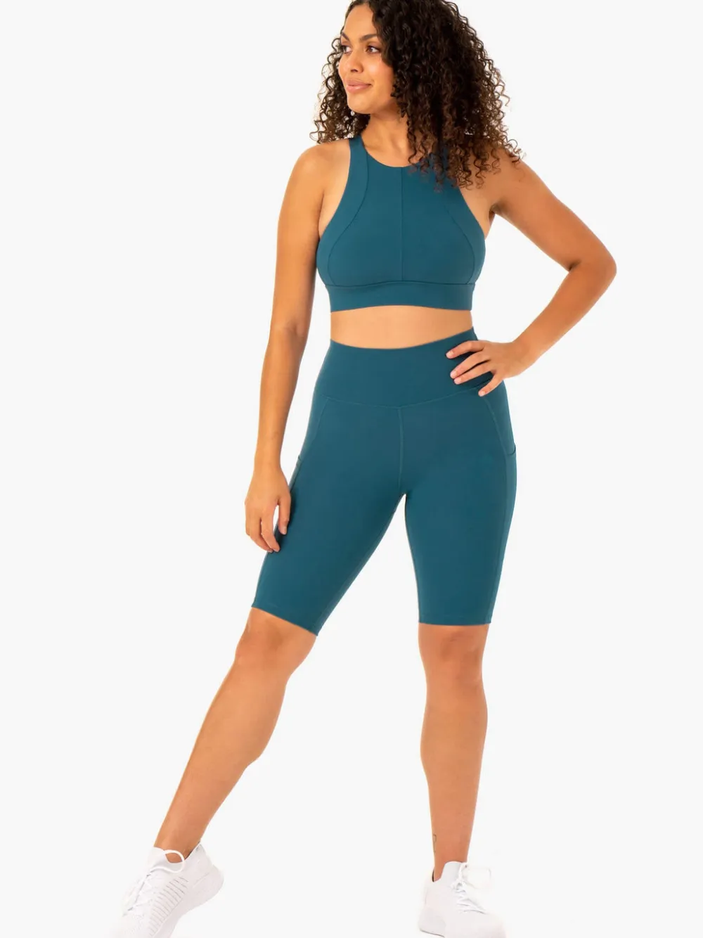 Women Ryderwear Gym Shorts | Reet High Waited Pocket Bike hort