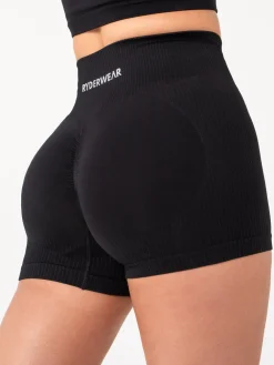 Women Ryderwear Gym Shorts|Womens Seamless | Rib crunch eae hort
