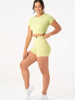 Women Ryderwear Gym Shorts|Womens Seamless | Rib crunch eae hort