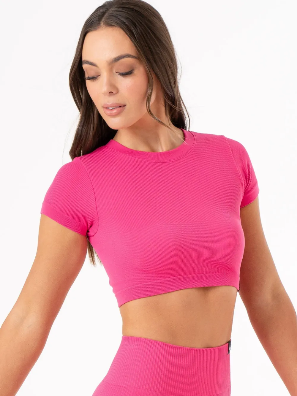 Women Ryderwear Tops|Womens Seamless | Rib eae T-hirt