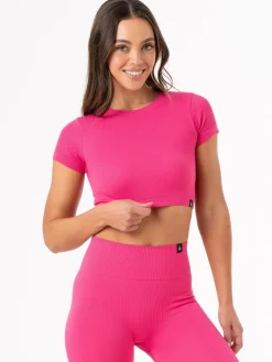 Women Ryderwear Tops|Womens Seamless | Rib eae T-hirt