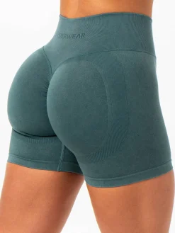 Women Ryderwear Gym Shorts|Stonewash Seamless | tonewah crunch eae hort