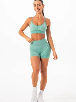 Women Ryderwear Gym Shorts|Stonewash Seamless | tonewah crunch eae hort