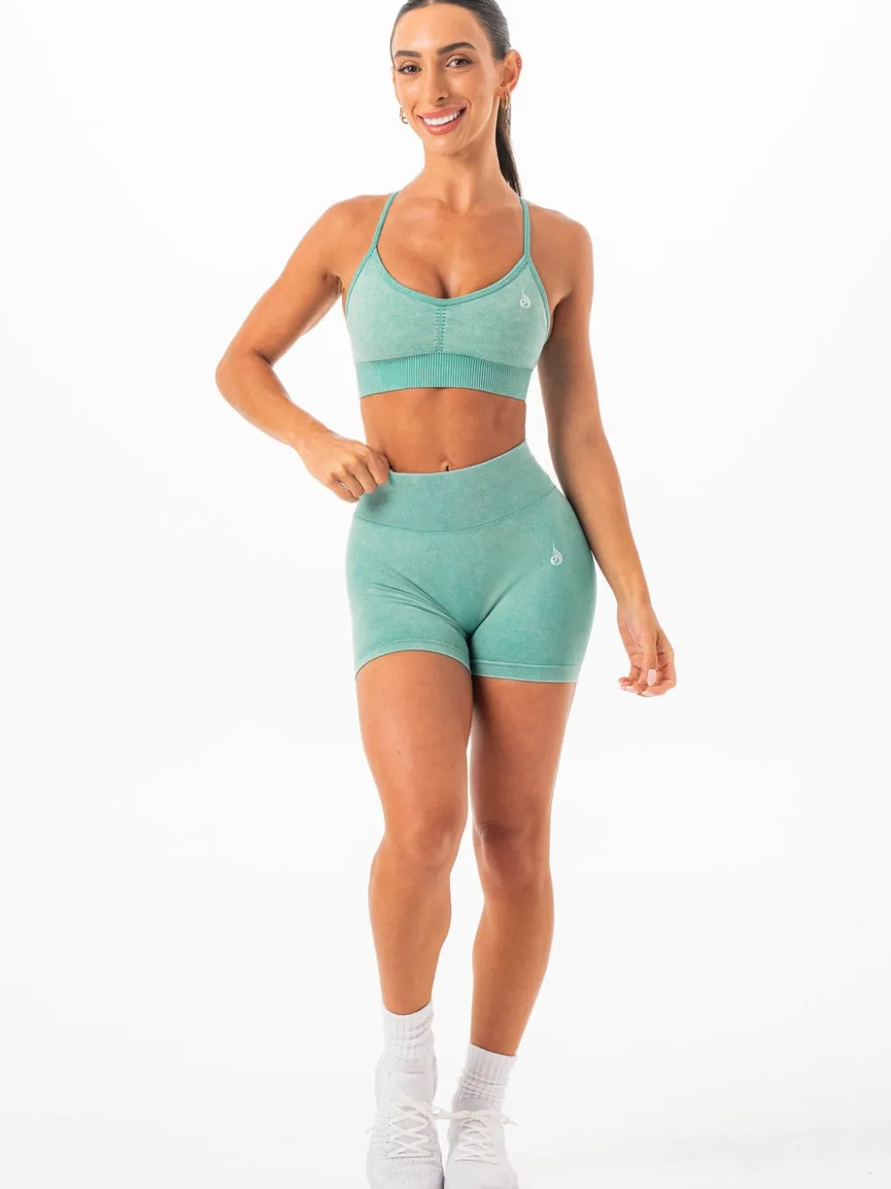 Women Ryderwear Gym Shorts|Stonewash Seamless | tonewah crunch eae hort