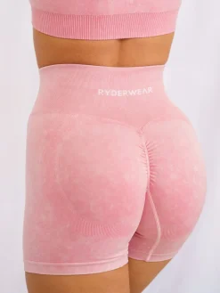 Women Ryderwear Gym Shorts|Stonewash Seamless | tonewah crunch eae hort