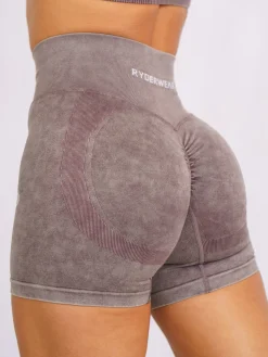 Women Ryderwear Gym Shorts|Stonewash Seamless | tonewah crunch eae hort