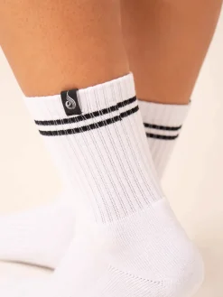 Women Ryderwear Socks|Socks | Stripe Crew Socks